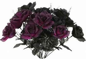 Image result for halloween roses black and purple banner